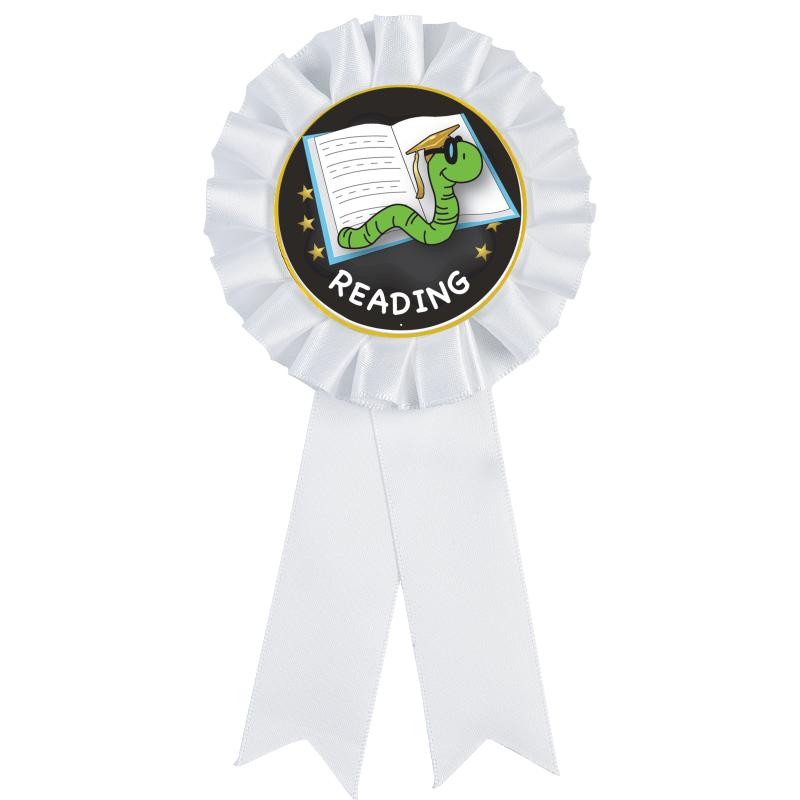 WHITE MYLAR ROSETTES