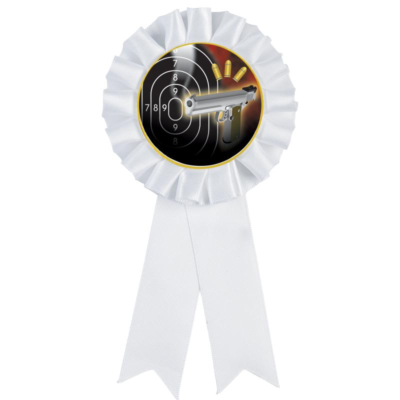 WHITE MYLAR ROSETTES