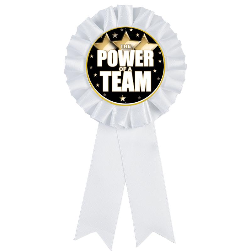 WHITE MYLAR ROSETTES