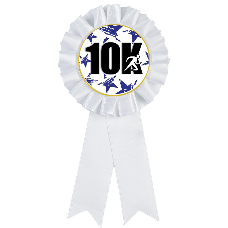 WHITE MYLAR ROSETTES
