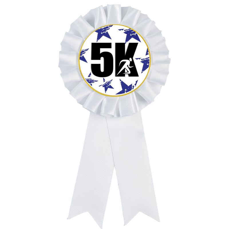 WHITE MYLAR ROSETTES