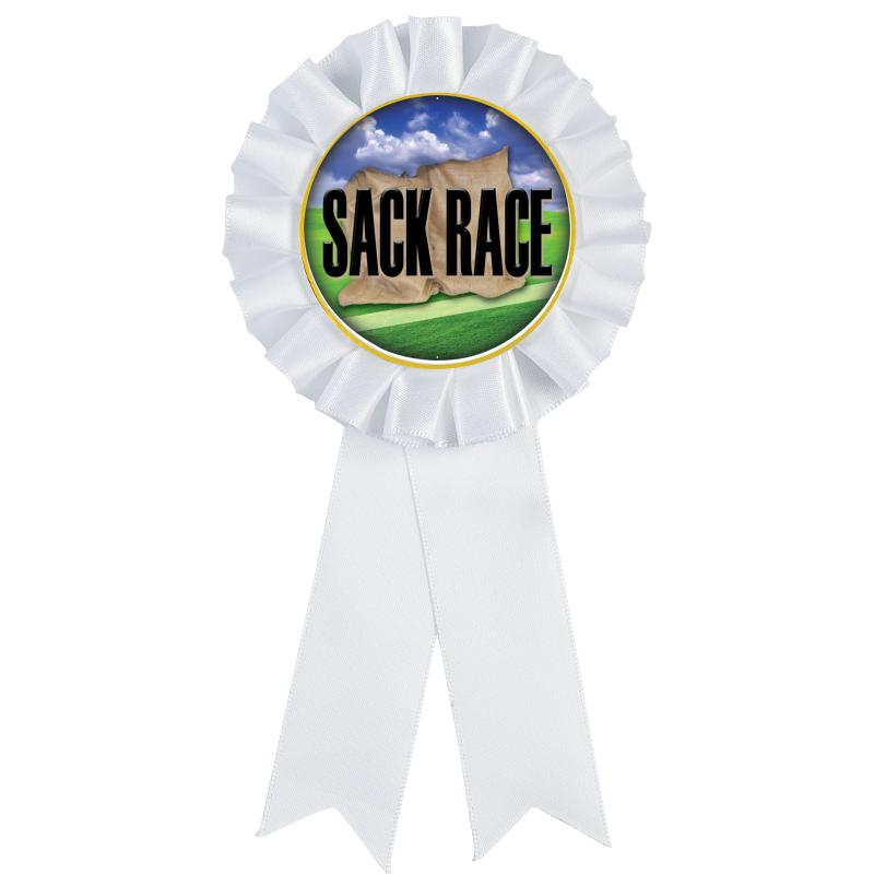 WHITE MYLAR ROSETTES