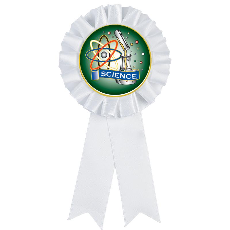 WHITE MYLAR ROSETTES