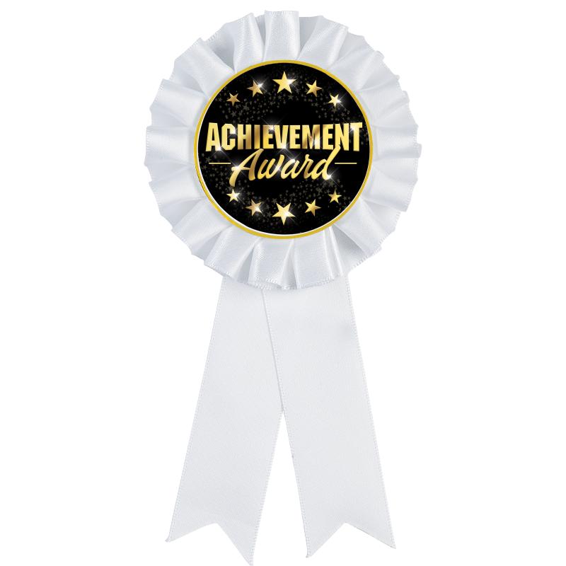 WHITE MYLAR ROSETTES