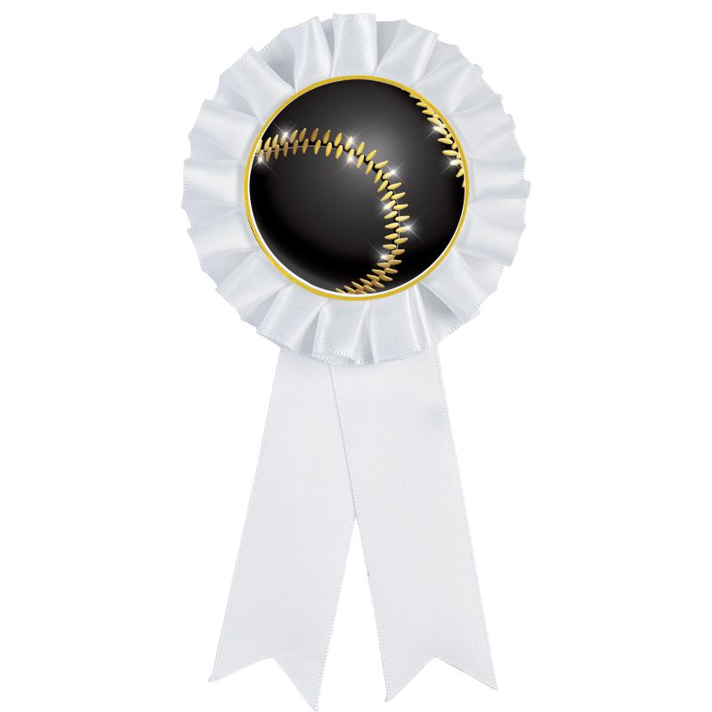 WHITE MYLAR ROSETTES