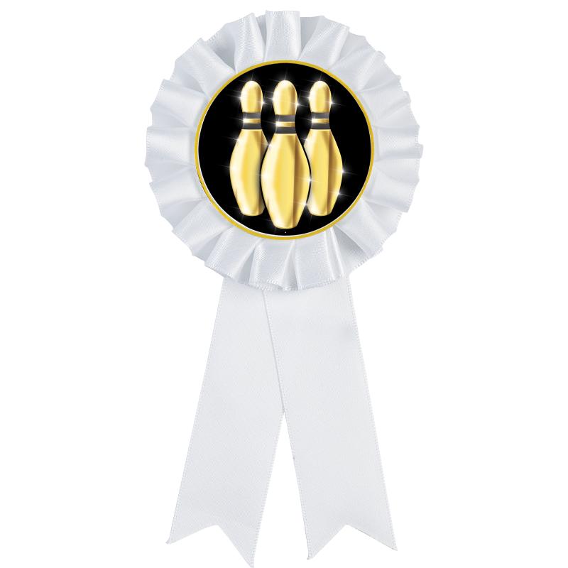 WHITE MYLAR ROSETTES