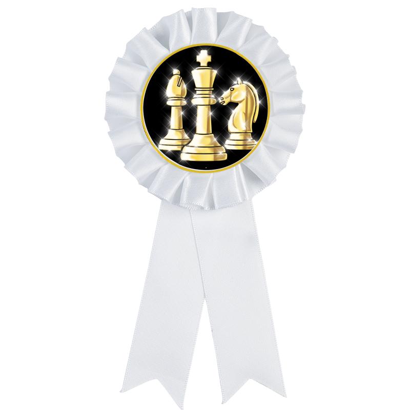 WHITE MYLAR ROSETTES