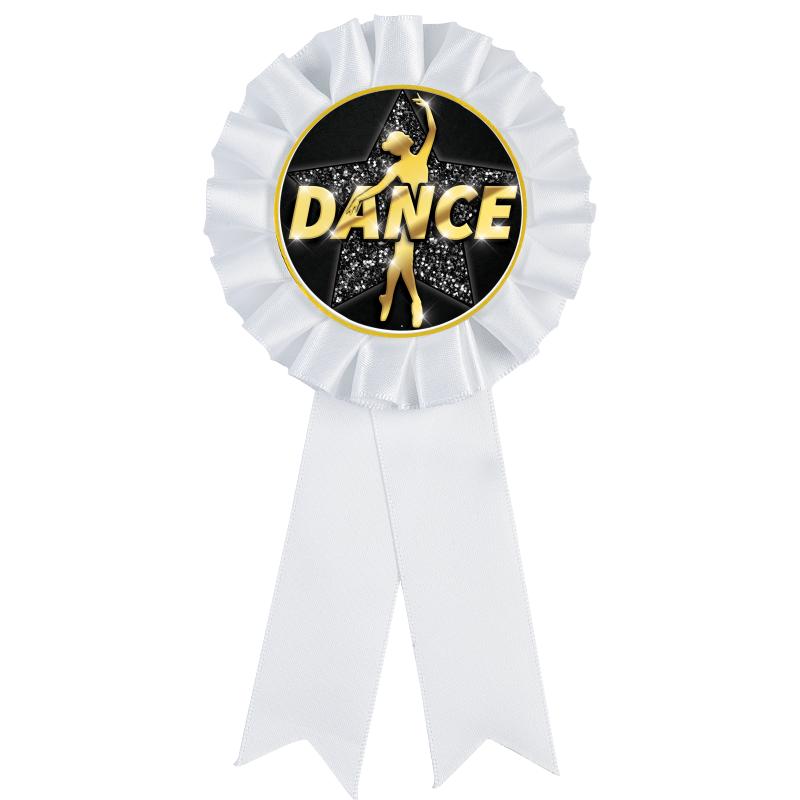 WHITE MYLAR ROSETTES