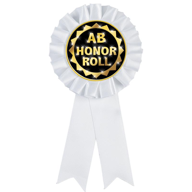 WHITE MYLAR ROSETTES