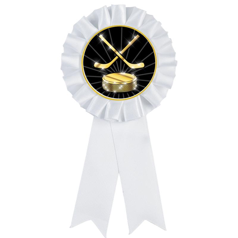 WHITE MYLAR ROSETTES