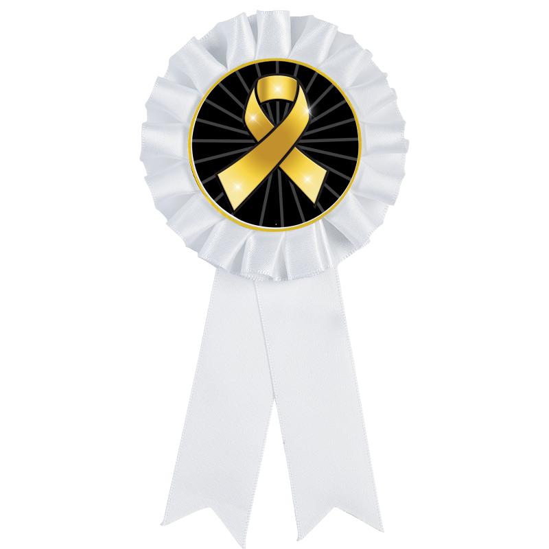 WHITE MYLAR ROSETTES