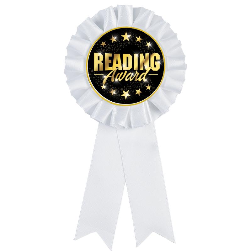 WHITE MYLAR ROSETTES