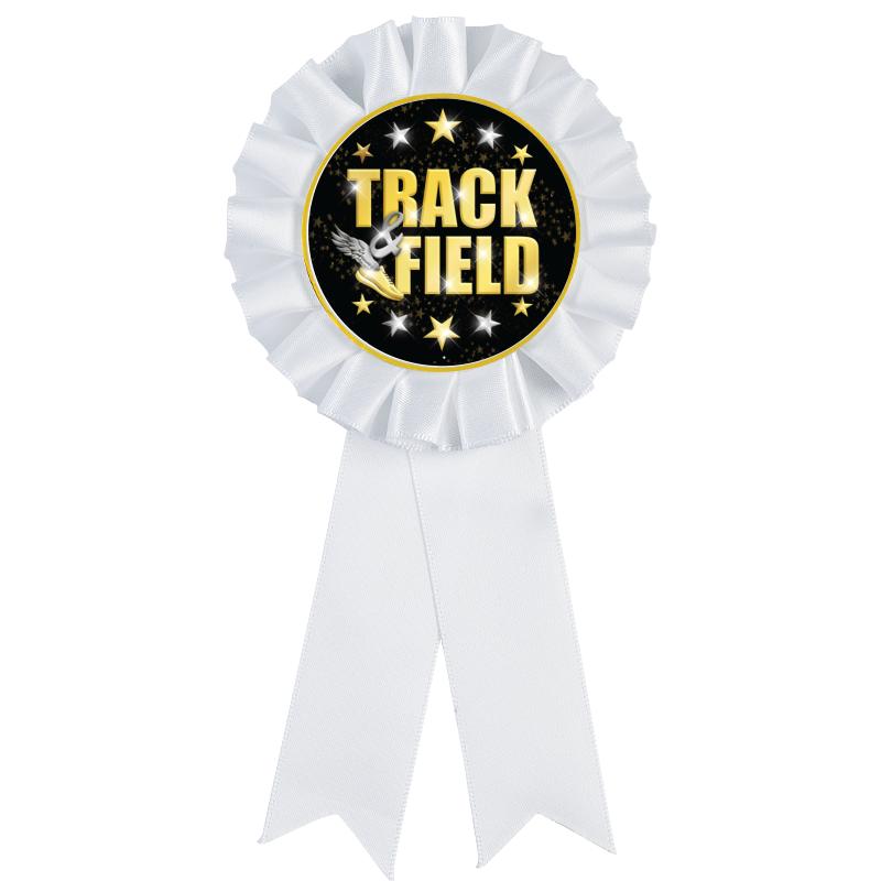 WHITE MYLAR ROSETTES