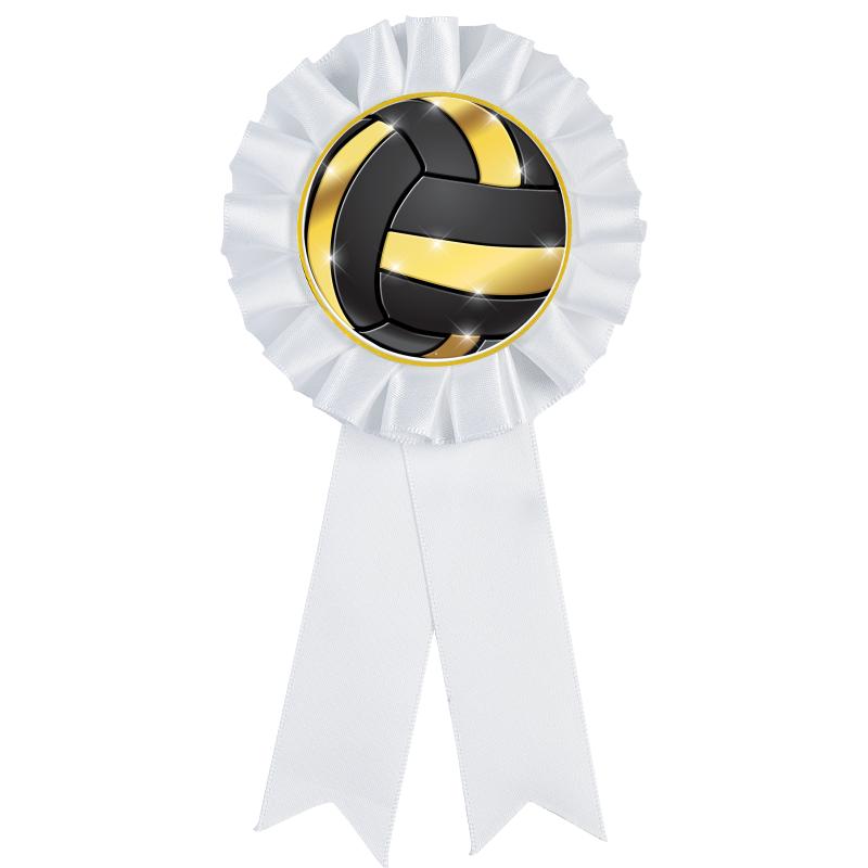 WHITE MYLAR ROSETTES