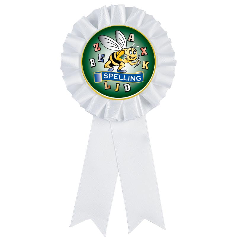 WHITE MYLAR ROSETTES