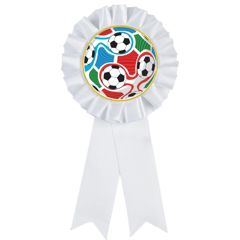 WHITE MYLAR ROSETTES