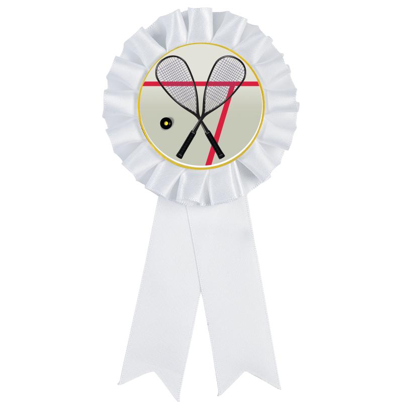 WHITE MYLAR ROSETTES