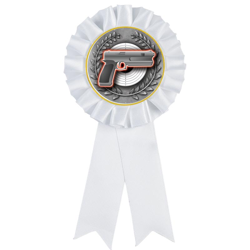 WHITE MYLAR ROSETTES