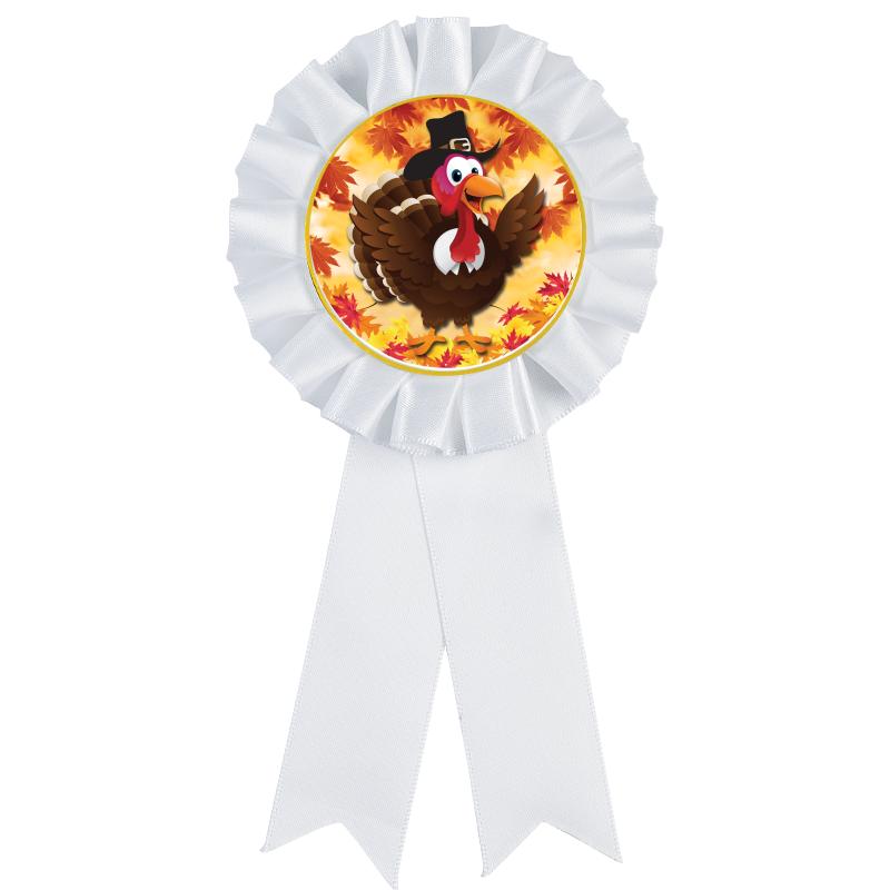 WHITE MYLAR ROSETTES