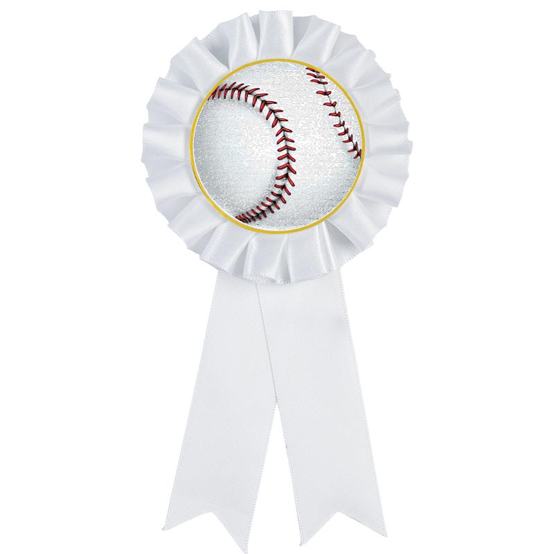 WHITE MYLAR ROSETTES