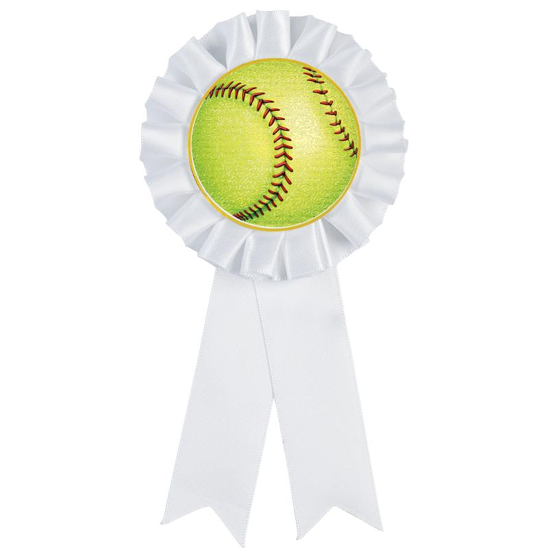 WHITE MYLAR ROSETTES