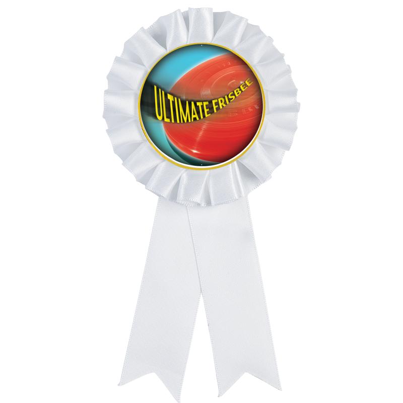 WHITE MYLAR ROSETTES