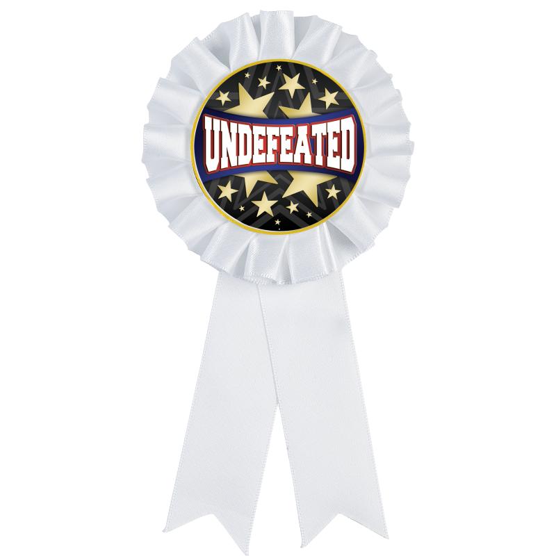 WHITE MYLAR ROSETTES