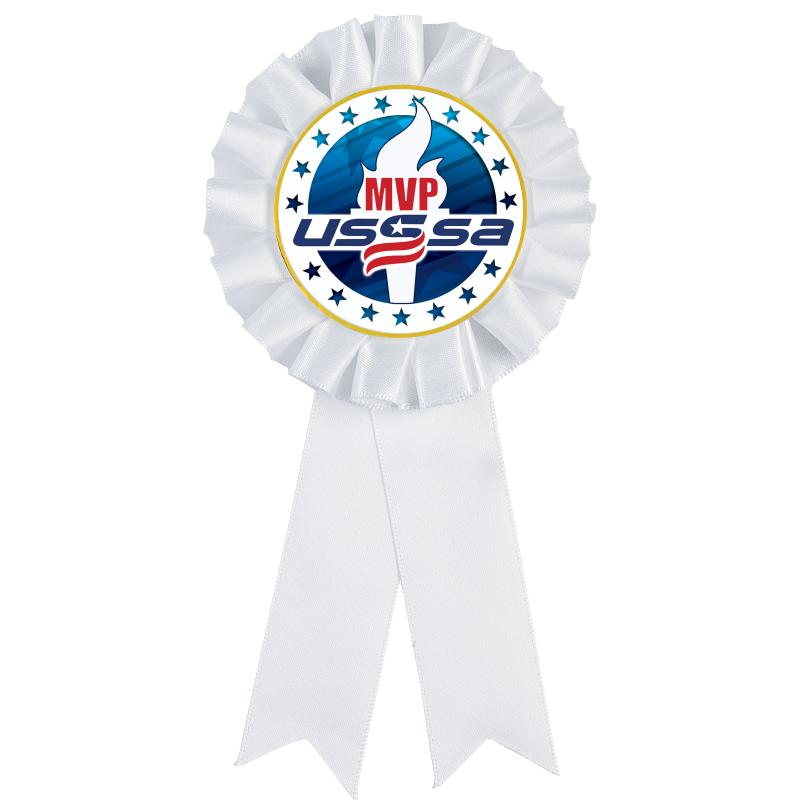 WHITE MYLAR ROSETTES