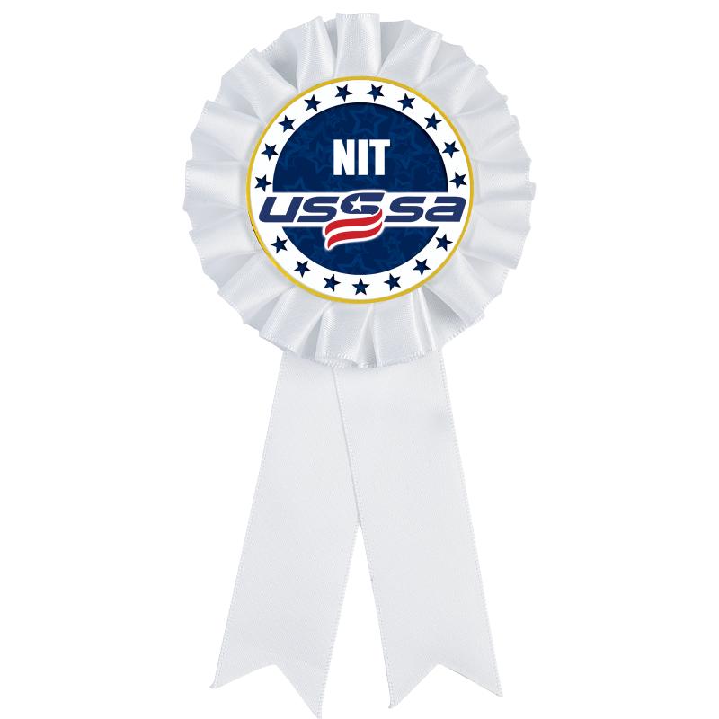 WHITE MYLAR ROSETTES