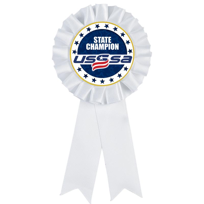 WHITE MYLAR ROSETTES