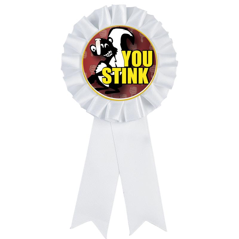 WHITE MYLAR ROSETTES