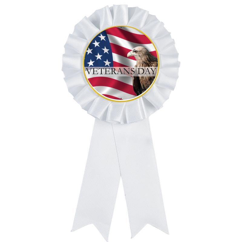 WHITE MYLAR ROSETTES