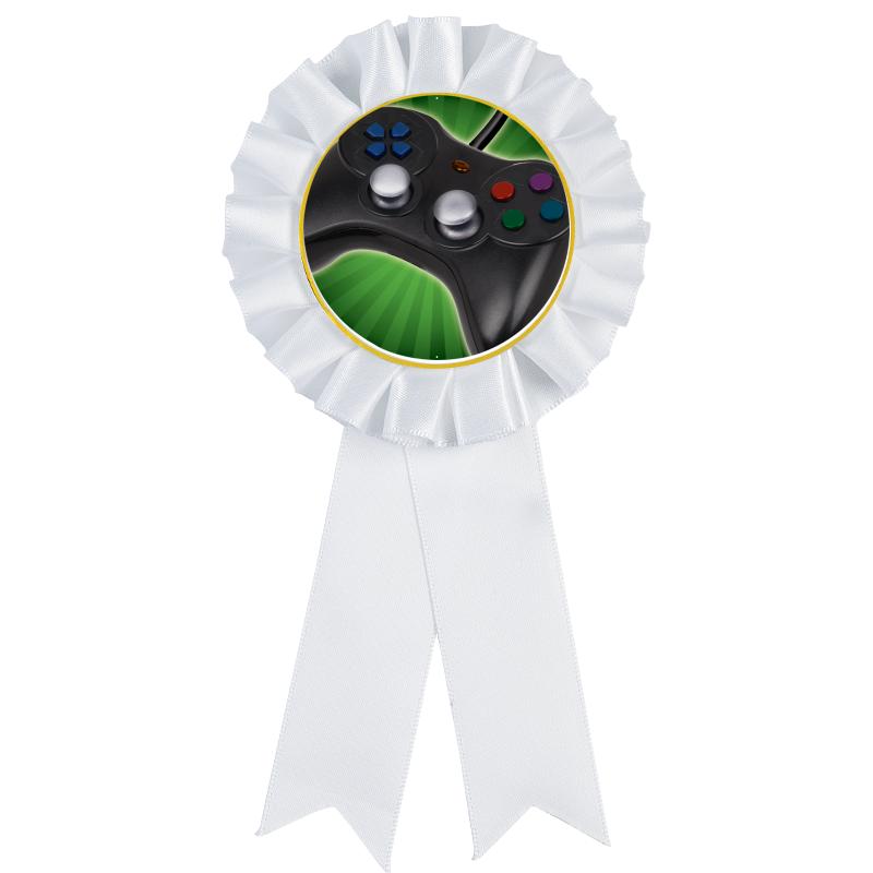 WHITE MYLAR ROSETTES