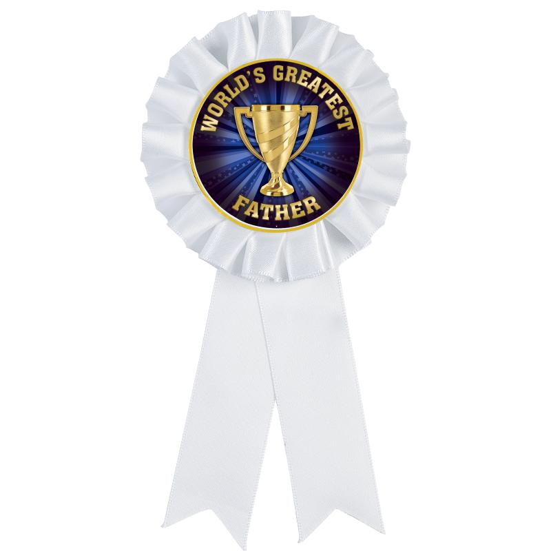 WHITE MYLAR ROSETTES