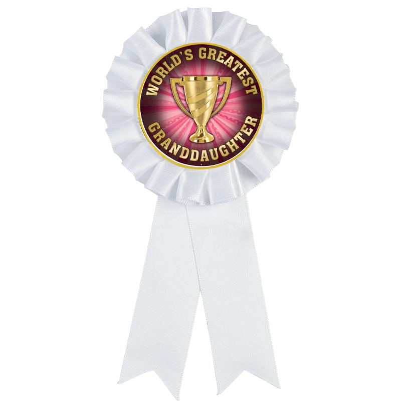 WHITE MYLAR ROSETTES