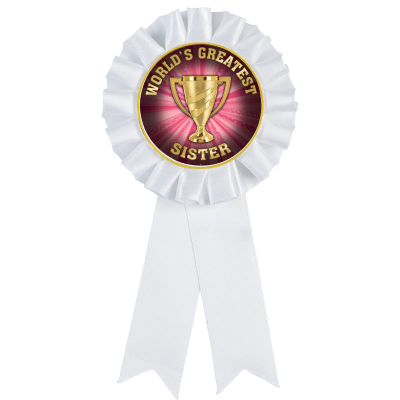 WHITE MYLAR ROSETTES