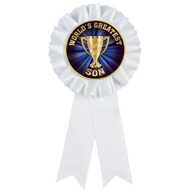 WHITE MYLAR ROSETTES