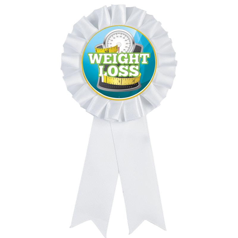 WHITE MYLAR ROSETTES