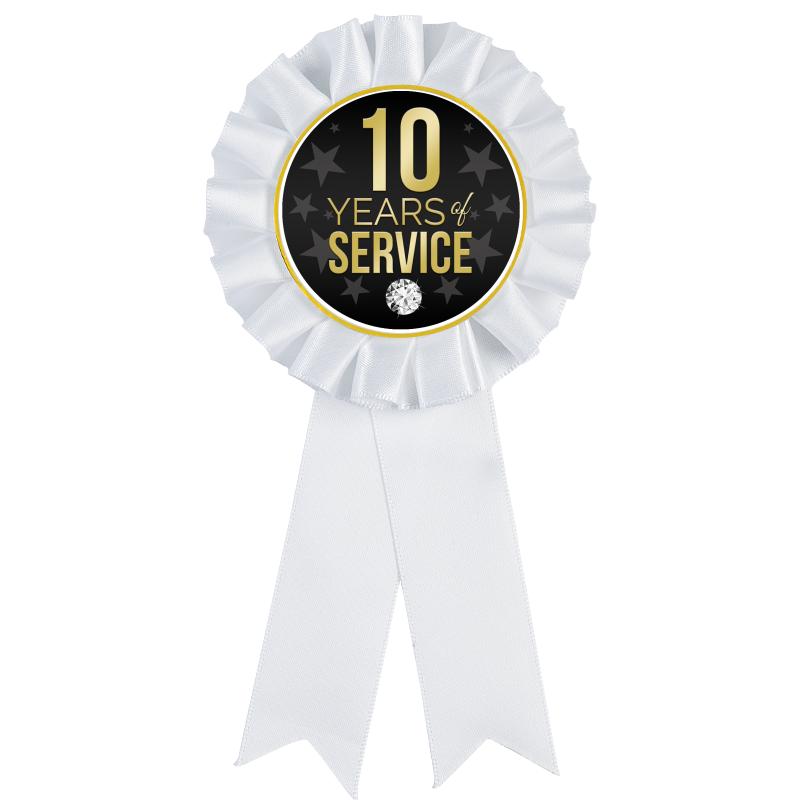 WHITE MYLAR ROSETTES