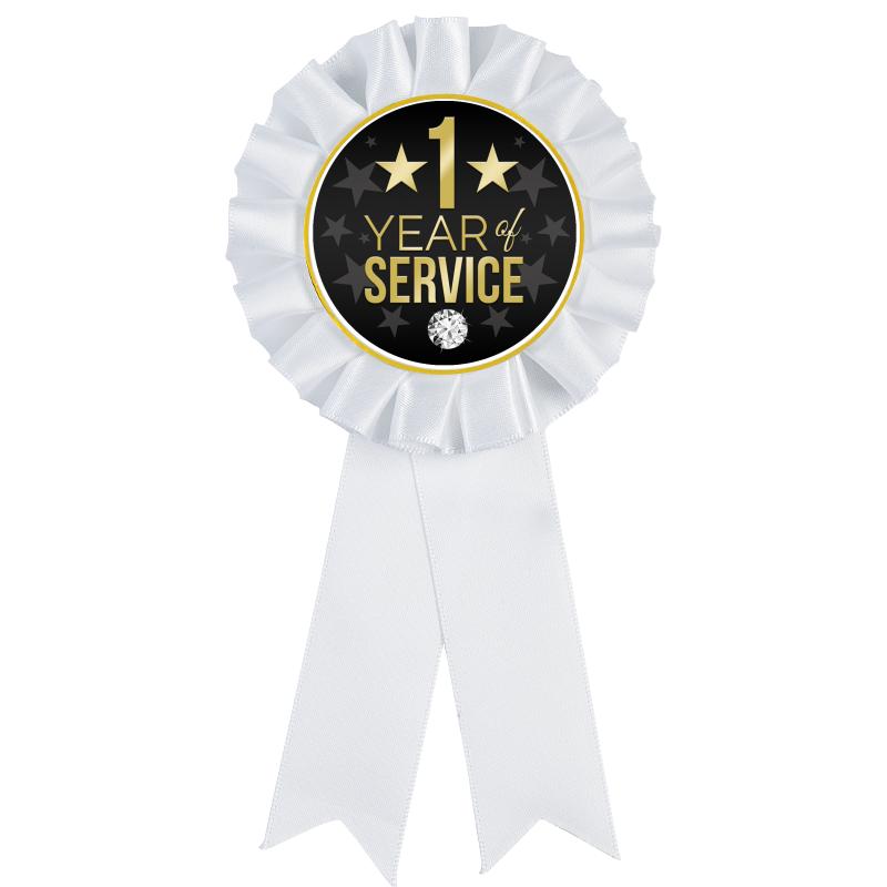 WHITE MYLAR ROSETTES