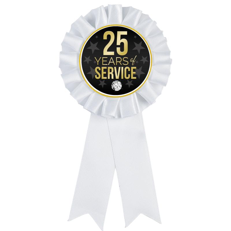 WHITE MYLAR ROSETTES