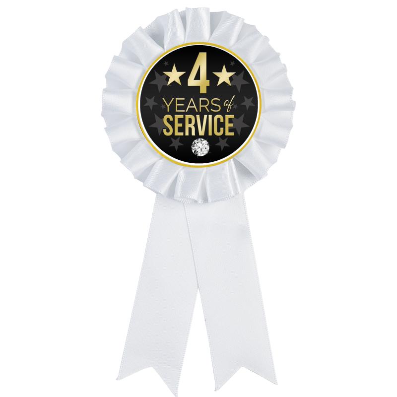 WHITE MYLAR ROSETTES