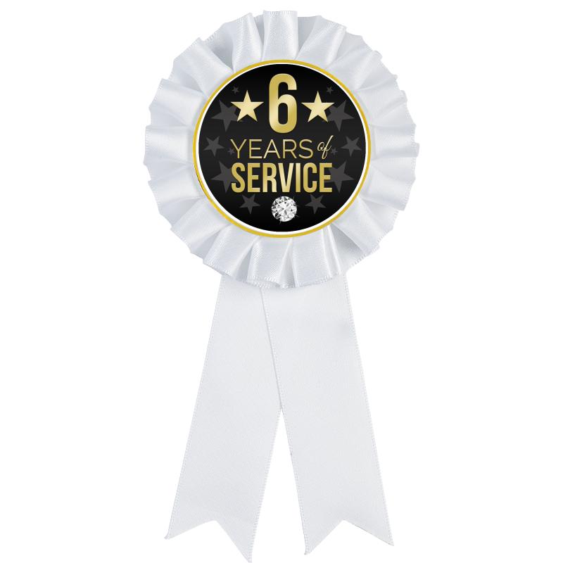 WHITE MYLAR ROSETTES