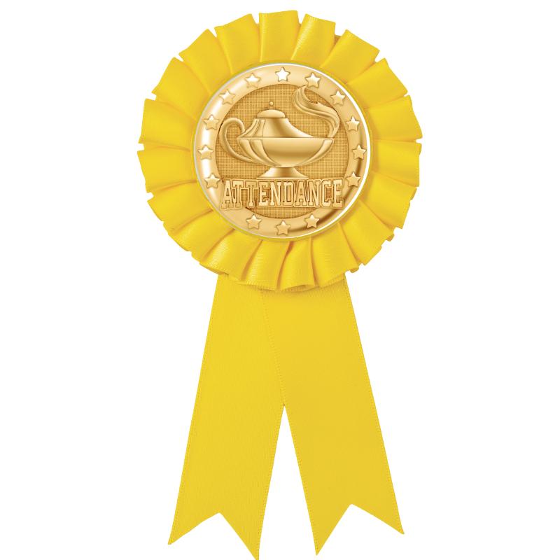 YELLOW MYLAR ROSETTES