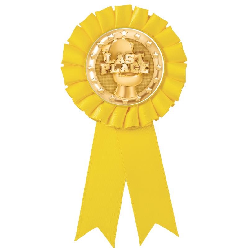 YELLOW MYLAR ROSETTES