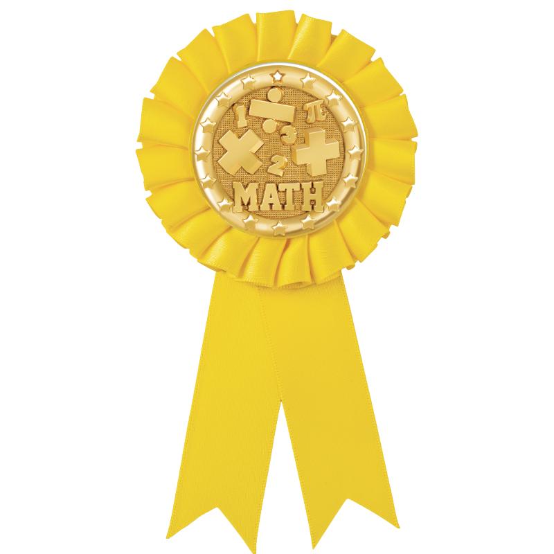 YELLOW MYLAR ROSETTES