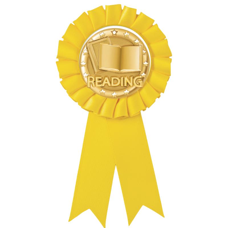 YELLOW MYLAR ROSETTES