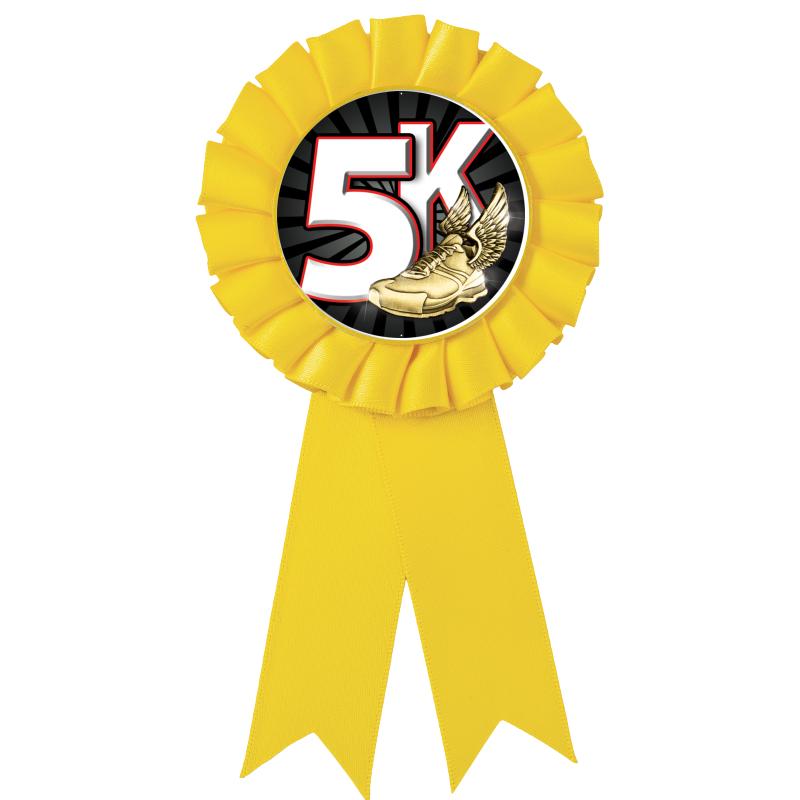 YELLOW MYLAR ROSETTES