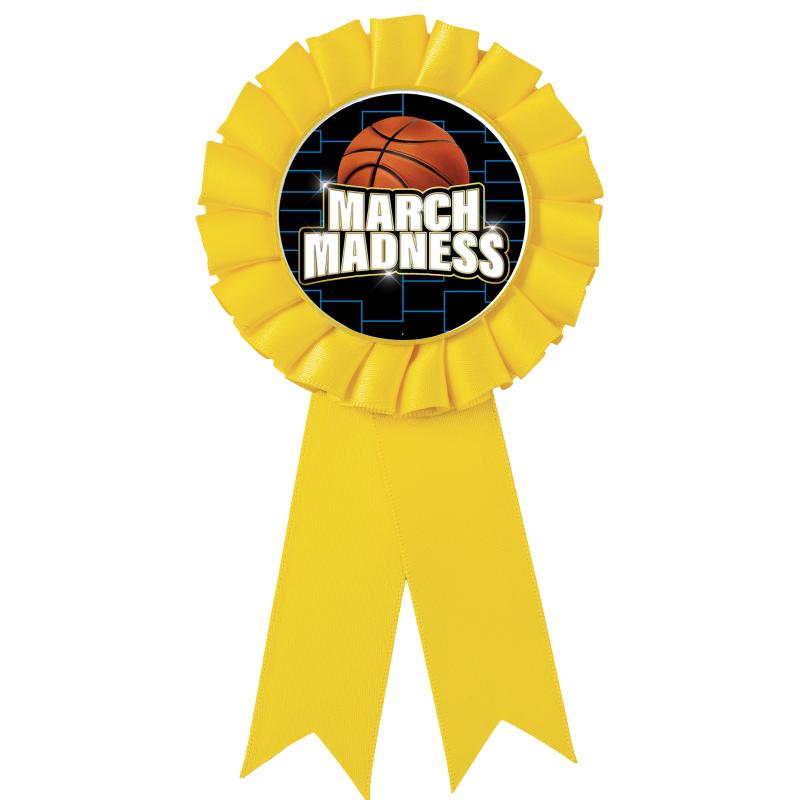 YELLOW MYLAR ROSETTES