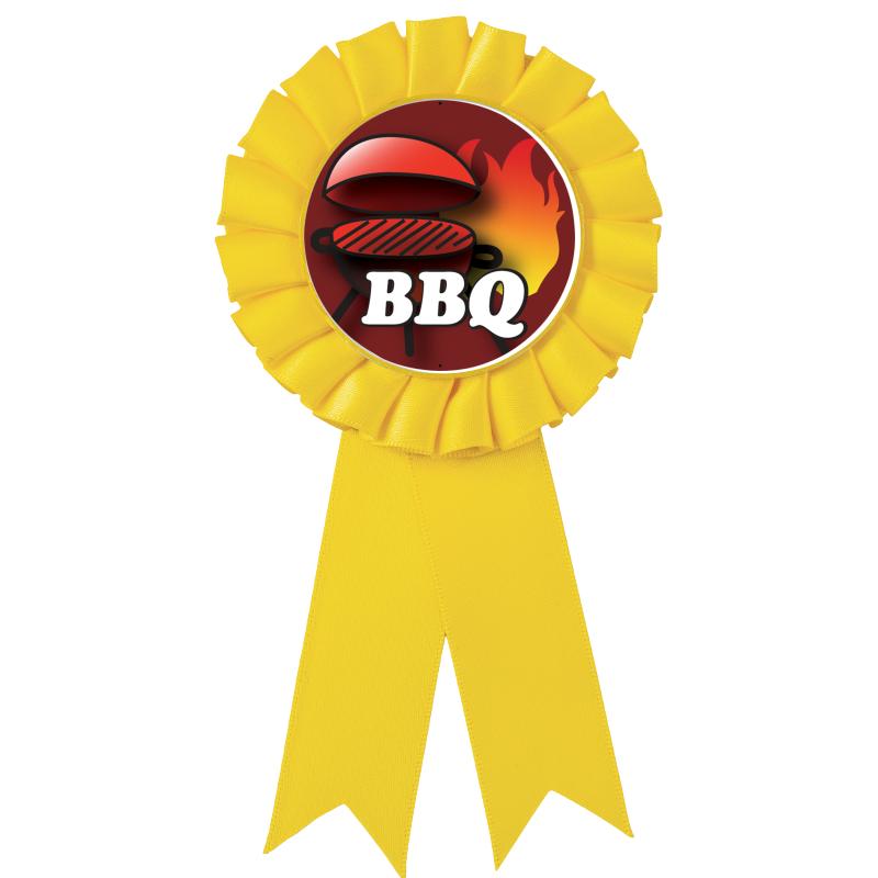 YELLOW MYLAR ROSETTES